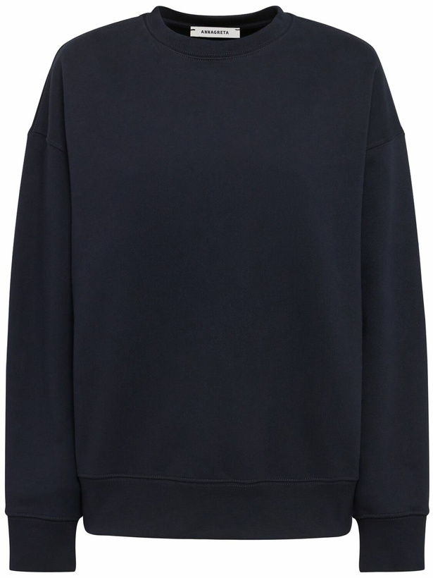 Photo: ANNAGRETA Elizabeth Crewneck Cotton Sweatshirt