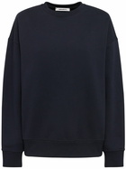 ANNAGRETA Elizabeth Crewneck Cotton Sweatshirt