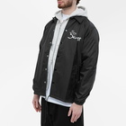 Flagstuff Men's Lips Coach Jacket in Black