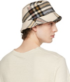 Isabel Marant Off-White Haleyh Check Bucket Hat