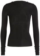 Rick Owens Temple Stretch-jersey top Black