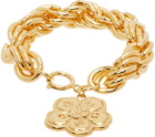Kenzo Gold Kenzo Paris Rope Chain Bracelet