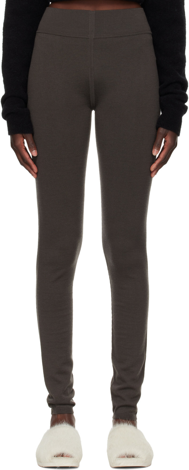 Rick Owens Black Porterville Knit Leggings Rick Owens