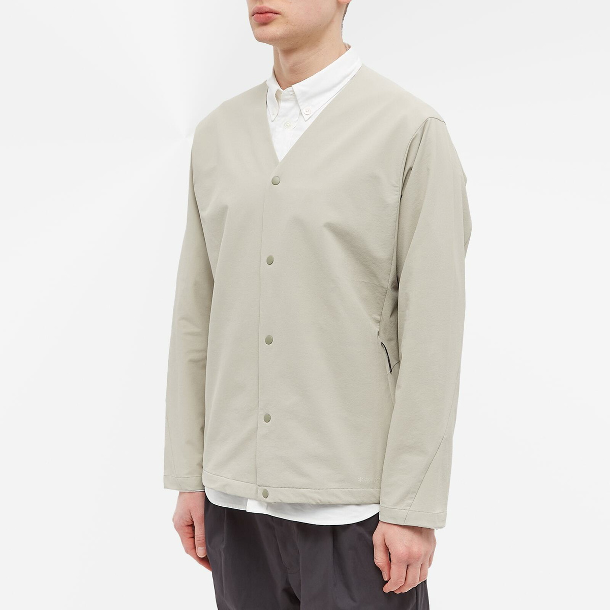 Snow Peak Men's Active Comfort Cardigan in Beige Snow Peak