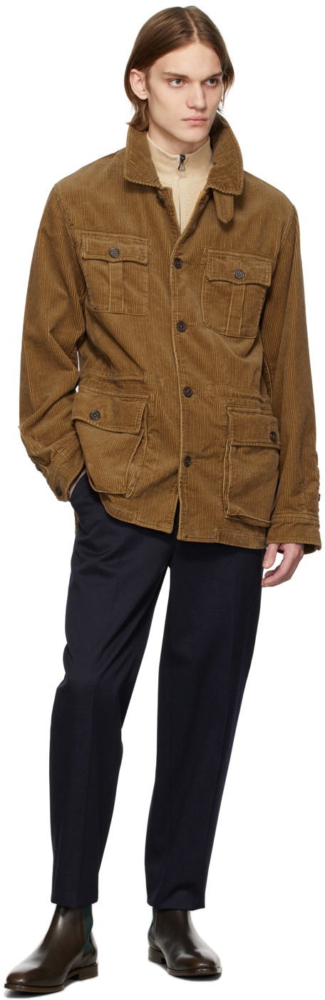 Corduroy belted jacket best sale