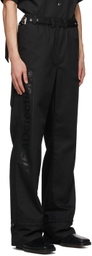 Hood by Air Black Light Canvas Trousers