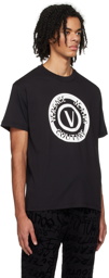 Versace Jeans Couture Black V-Emblem T-Shirt