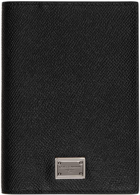 Photo: Dolce & Gabbana Black Dauphine Passport Holder