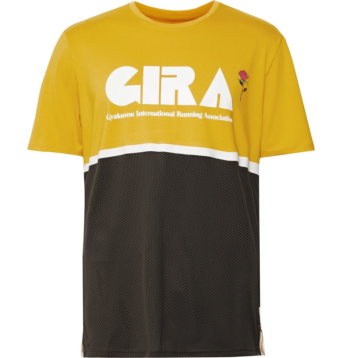 Photo: Nike x Undercover - GYAKUSOU NRG Printed Dri-FIT and Mesh T-Shirt - Yellow