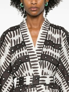 Maison La Plage Brown Kenya Belted Linen Dress