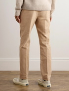 TOM FORD - Straight-Leg Cotton-Blend Moleskin Trousers - Neutrals