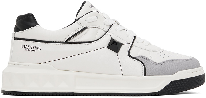 Photo: Valentino Garavani White One Stud Sneakers