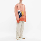 Maison Margiela Men's Oversized Symbol Crew Sweat in Dusty Brick Red