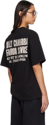 WILLY CHAVARRIA Black 'Fashion Services' Standard T-shirt