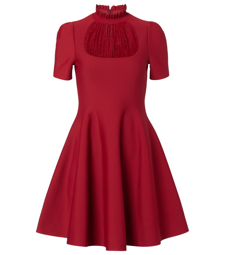 Photo: McQueen Lace-trimmed minidress