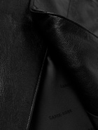 Balenciaga - Leather Coat - Black