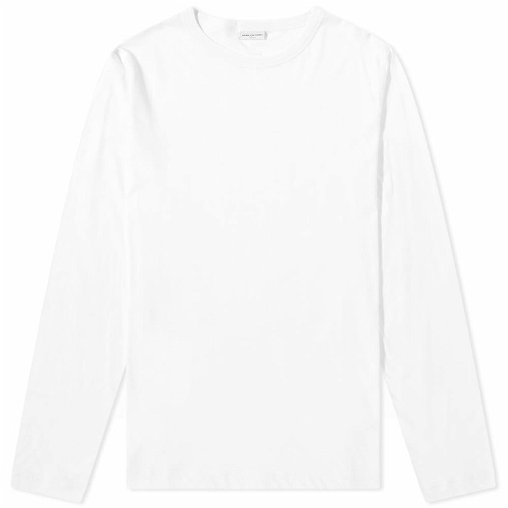 Photo: Dries Van Noten Men's Long Sleeve Habbot T-Shirt in White