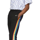 Xander Zhou Black Rainbow Trousers