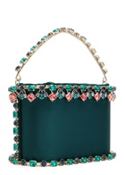 Rosantica Holli Buganville Crystal-embellished Satin top Handle bag - Teal - One Size