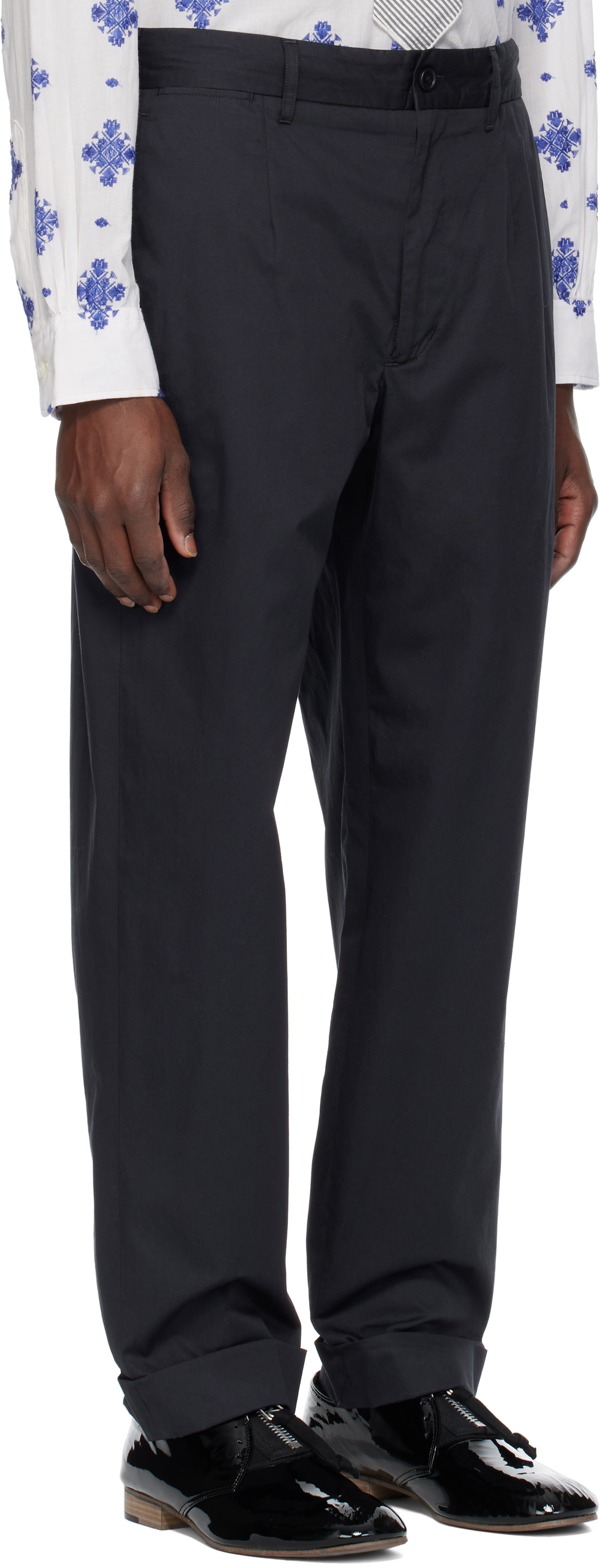 Engineered Garments Navy Andover Trousers
