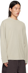 Acne Studios Beige Relaxed-Fit Long Sleeve T-Shirt