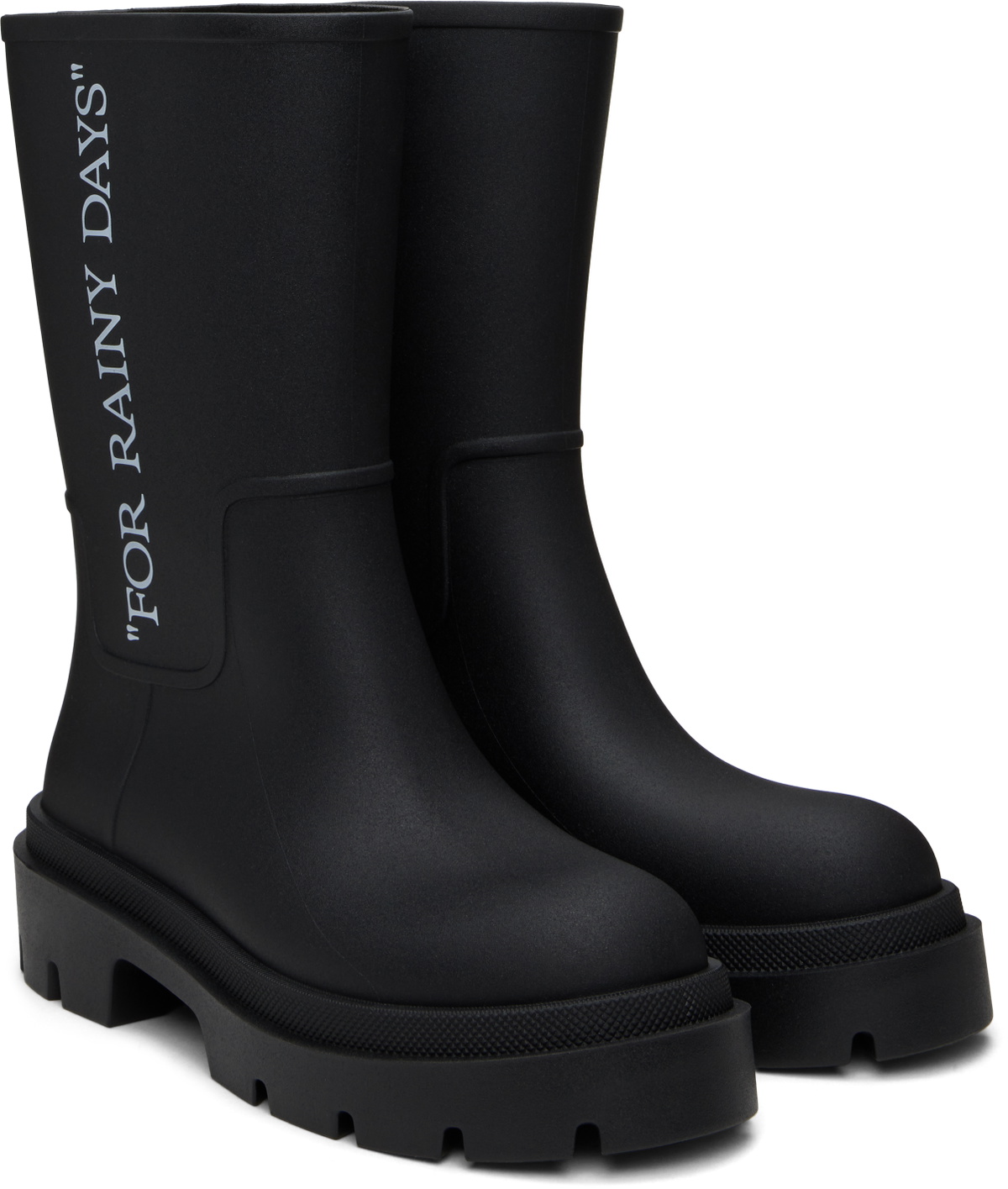 Off-White Black Reboot 'Rainy Days' Chelsea Boots