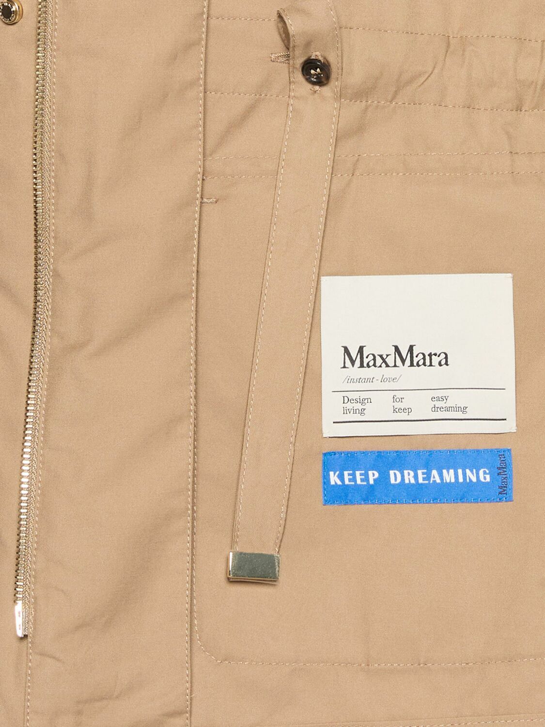 S MAX MARA Leila Twill Belted Jacket S Max Mara