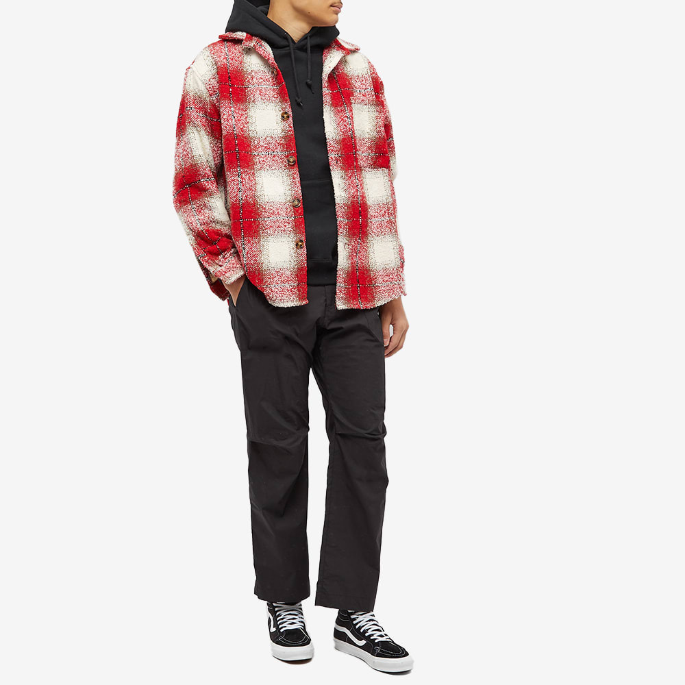 Fucking Awesome Men's Heavy Flannel Overshirt in Red/White Fucking 