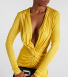 Costarellos Brienne gathered jersey gown
