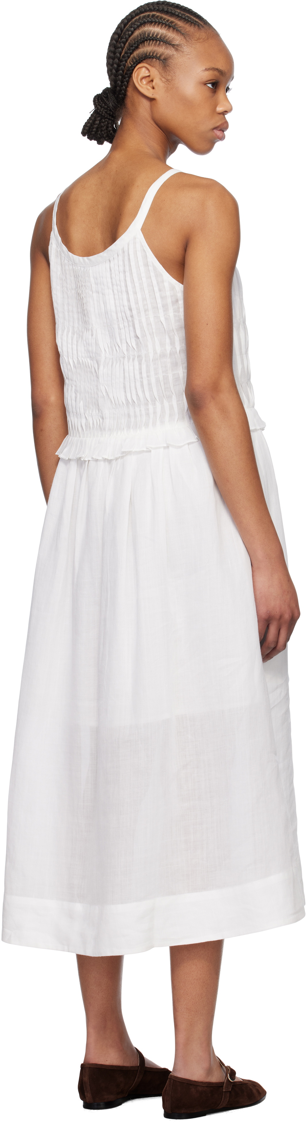 SEA NY Off-White Zora Tank Midi Dress