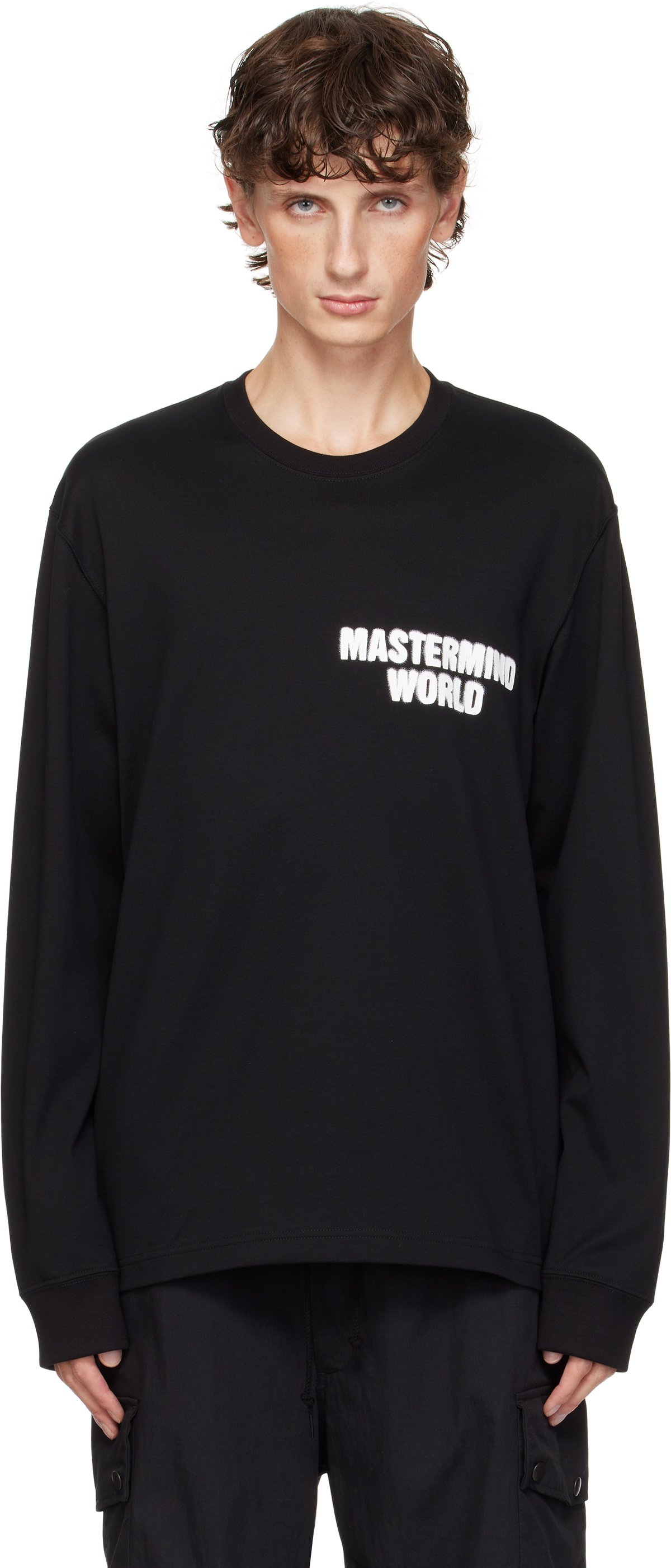 【関税込み】MASTERMIND WORLD ブラック Lip Tシャツ Mastermind World t-shirts for Men | SSENSE