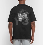 Y-3 - Embroidered Printed Cotton-Jersey T-Shirt - Men - Black