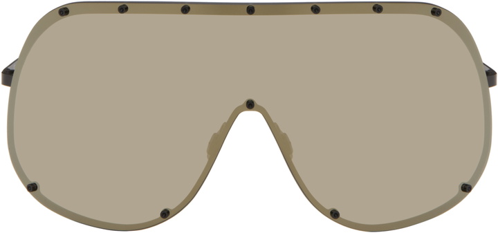 Photo: Rick Owens Black Temple Mask Sunglasses