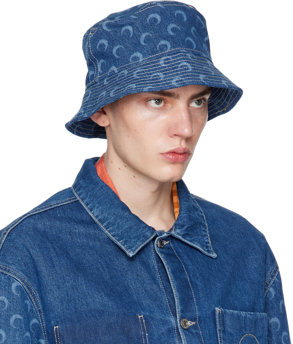 帽子 Marine serre MOON LEATHER BUCKET HAT Marine Serre Moon Leather Bell Hat Regenerated | italist
