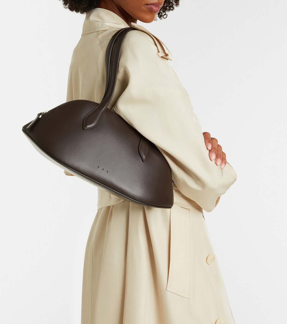 Aesther Ekme Cosmo Medium leather bowling bag