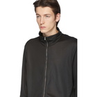 Our Legacy Black Shrunken Solotex Full-Zip Jacket