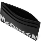 ALEXANDER MCQUEEN - Logo-Print Leather Cardholder - Black