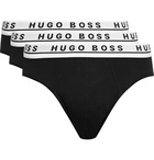 Hugo Boss - Three-Pack Stretch-Cotton Briefs - Black