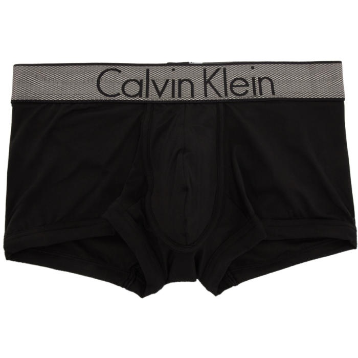 Photo: Calvin Klein Underwear Black Customized Stretch Low-Rise Trunk Boxer Briefs