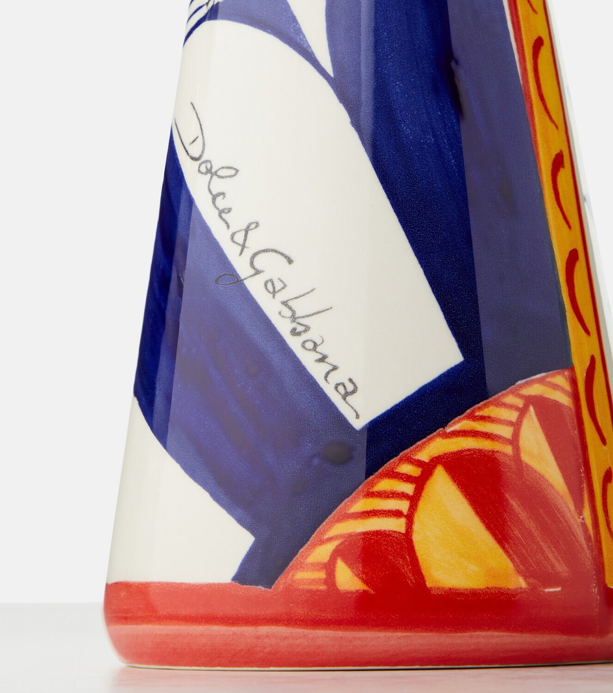 Dolce&Gabbana Casa Carretto Medium ceramic candle holder