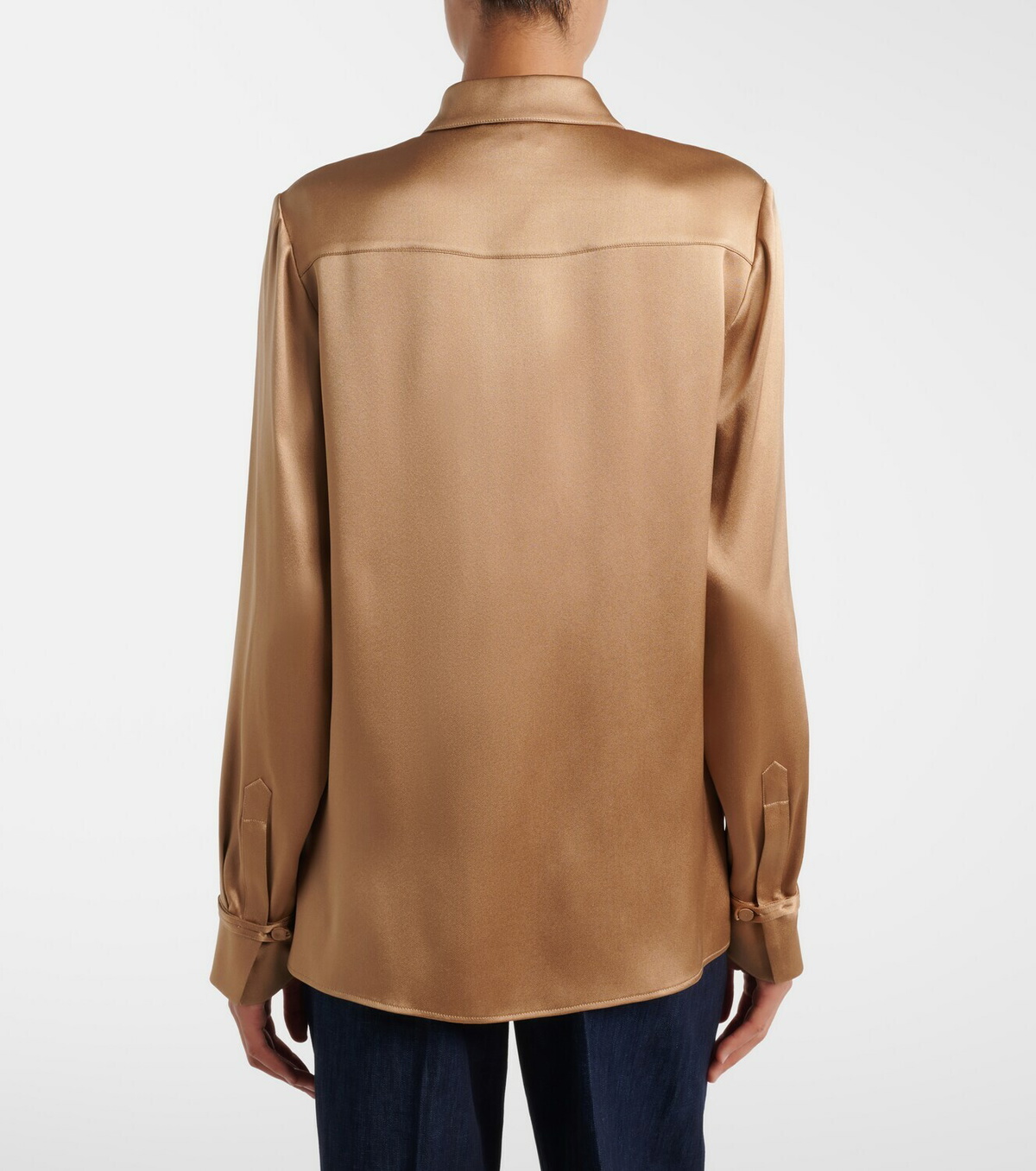 Gabriela Hearst Cruz silk satin shirt