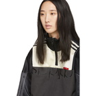 adidas Originals by Alexander Wang Black and Off-White Disjoin Half-Zip Sweater