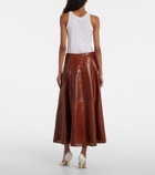 Ulla Johnson Aninda leather midi skirt