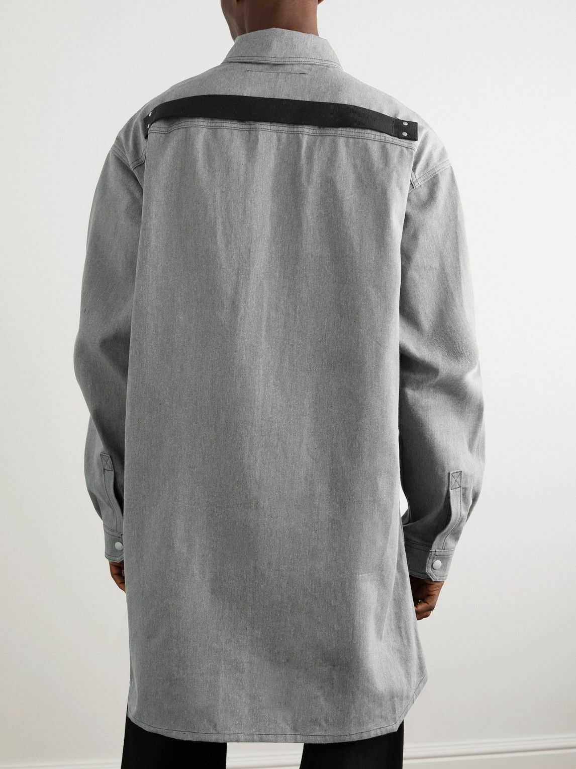 DRKSHDW by Rick Owens - Jumbo Denim Overshirt - Gray Rick Owens