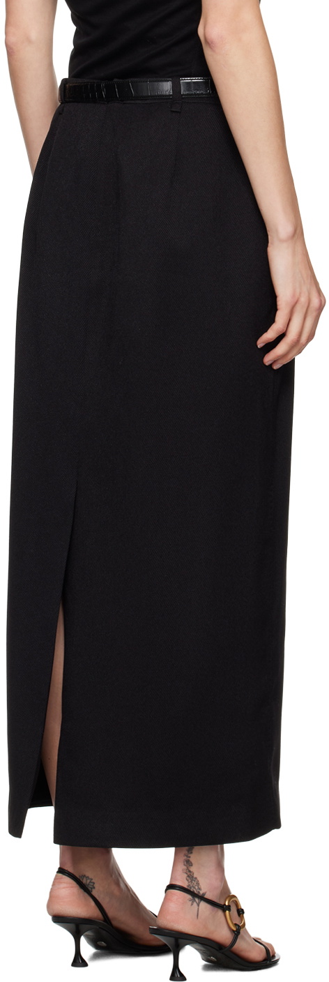 LE17SEPTEMBRE Black Belted Maxi Skirt