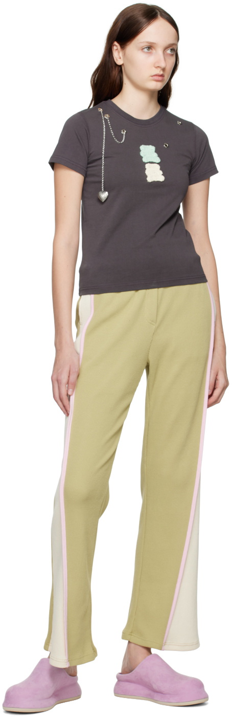 Kijun Green Flared Lounge Pants