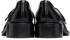 Nicole Saldaña Black Fabiana Eyelet Loafers