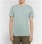 Sunspel - Riviera Mélange Cotton-Jersey T-Shirt - Sky blue