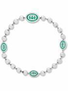 GUCCI - Sterling Silver and Enamel Bracelet - Silver