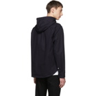 Rag and Bone Navy Brant Hooded Shirt